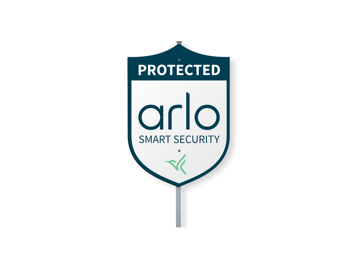 an Arlo Security Yard Sign