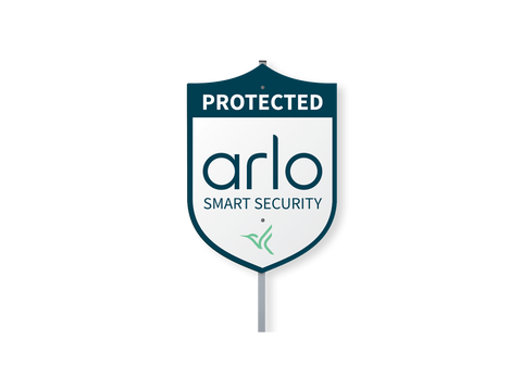 an Arlo Security Yard Sign