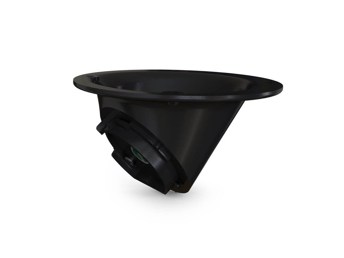 A black ceiling adapter