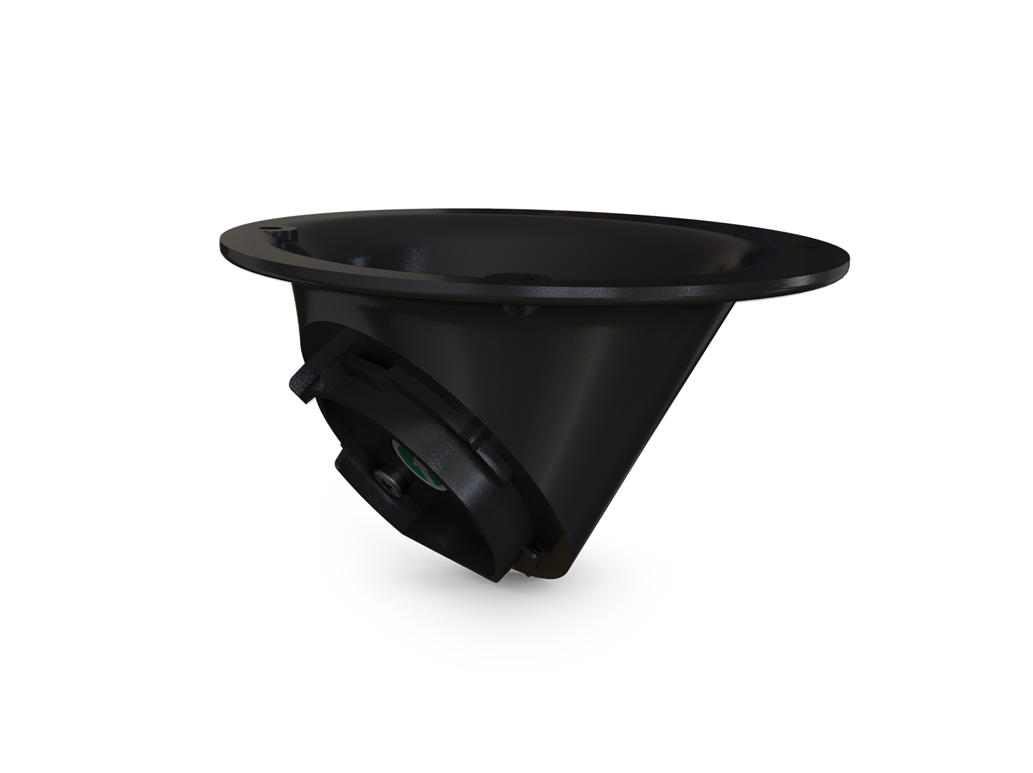A black ceiling adapter