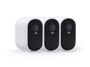 Arlo Essential 2nd Gen XL 3 Camera Kit in white facing right