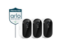 Arlo Essential Security Camera (3rd Gen) 3 Cam Pack with Arlo Yard Sign