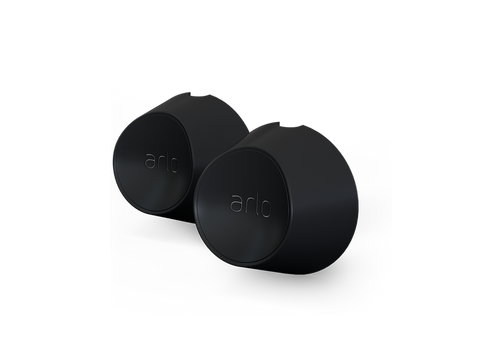 Two black magnetic wall mounts