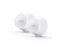 Two white magnetic wall mounts