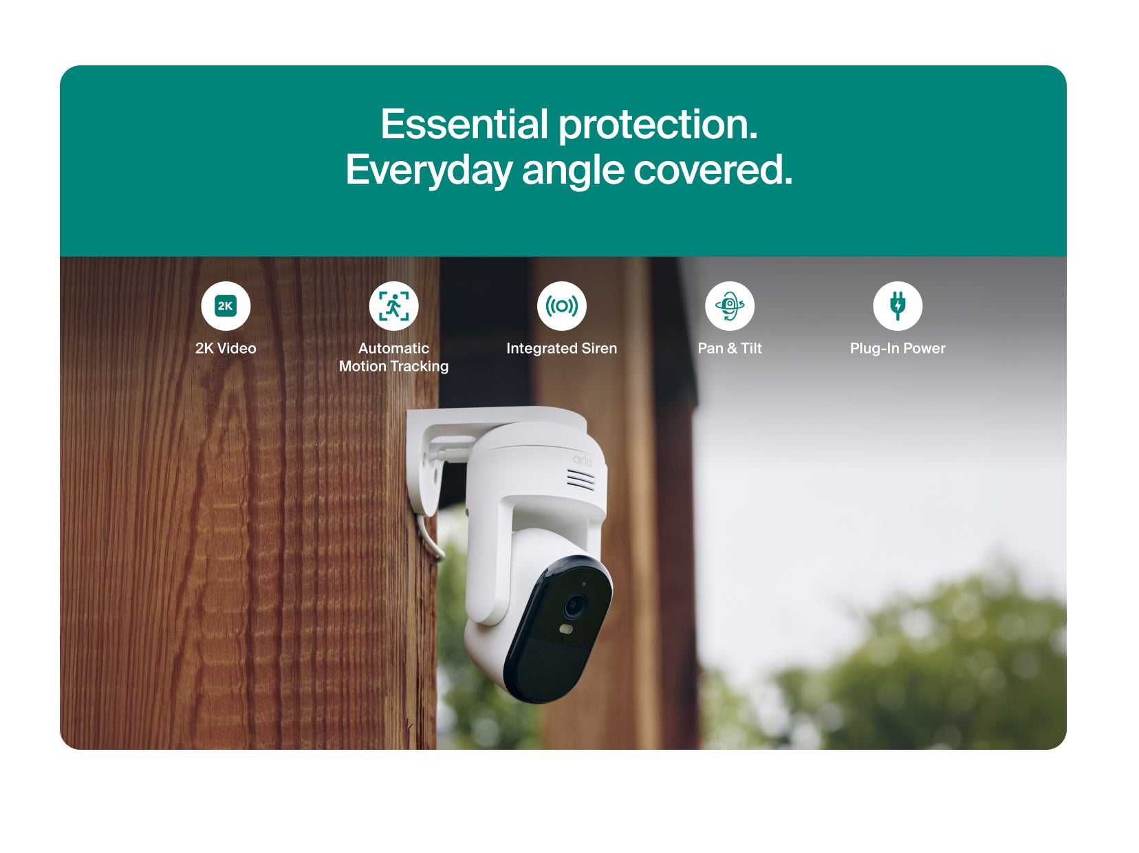 Arlo Pan Tilt 2K Wireless Outdoor Security Camera - 3rd Gen