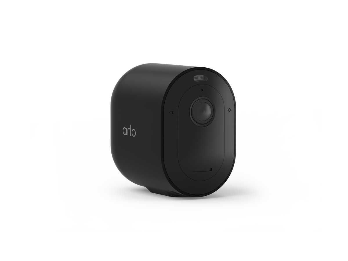 Arlo Pro 5S 2K camera in black facing right