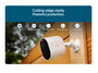 Arlo Pro Security Camera (6th Gen) with features listed on a blue banner