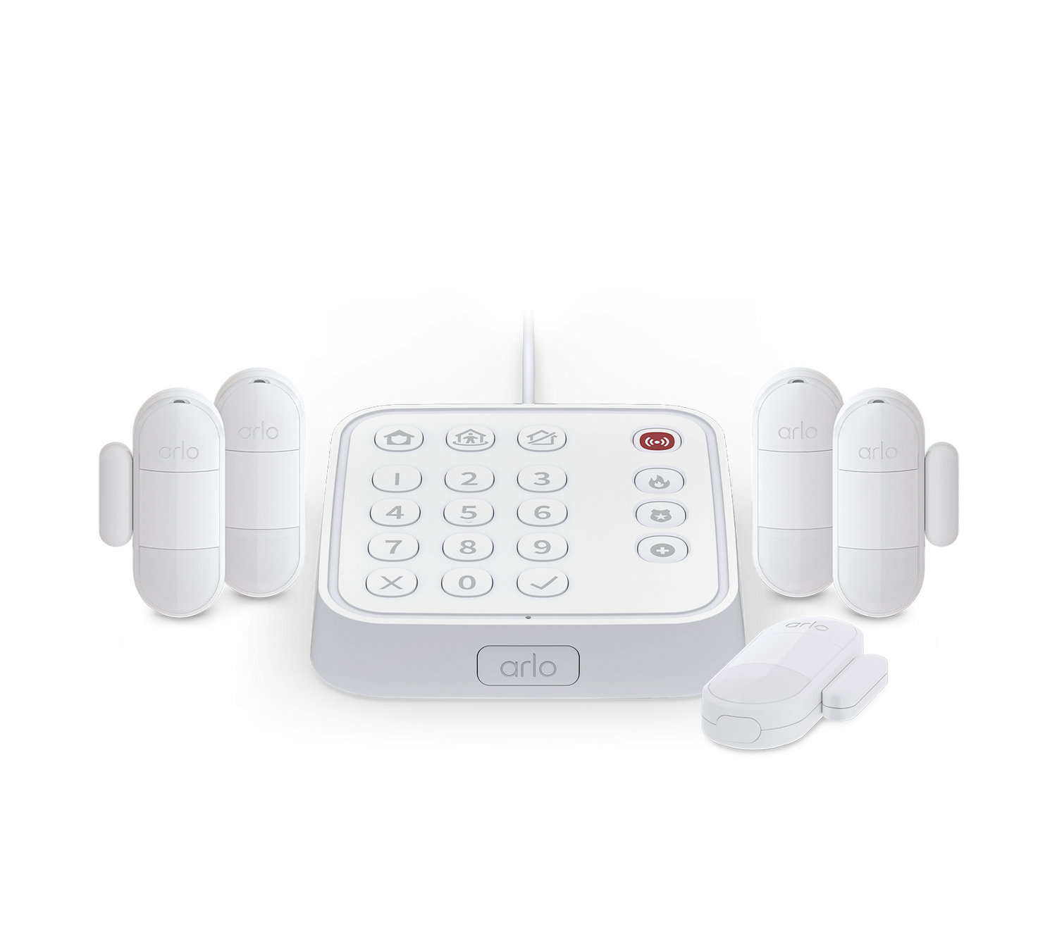 Arlo Home Security System with 5 Arlo All In One Sensors