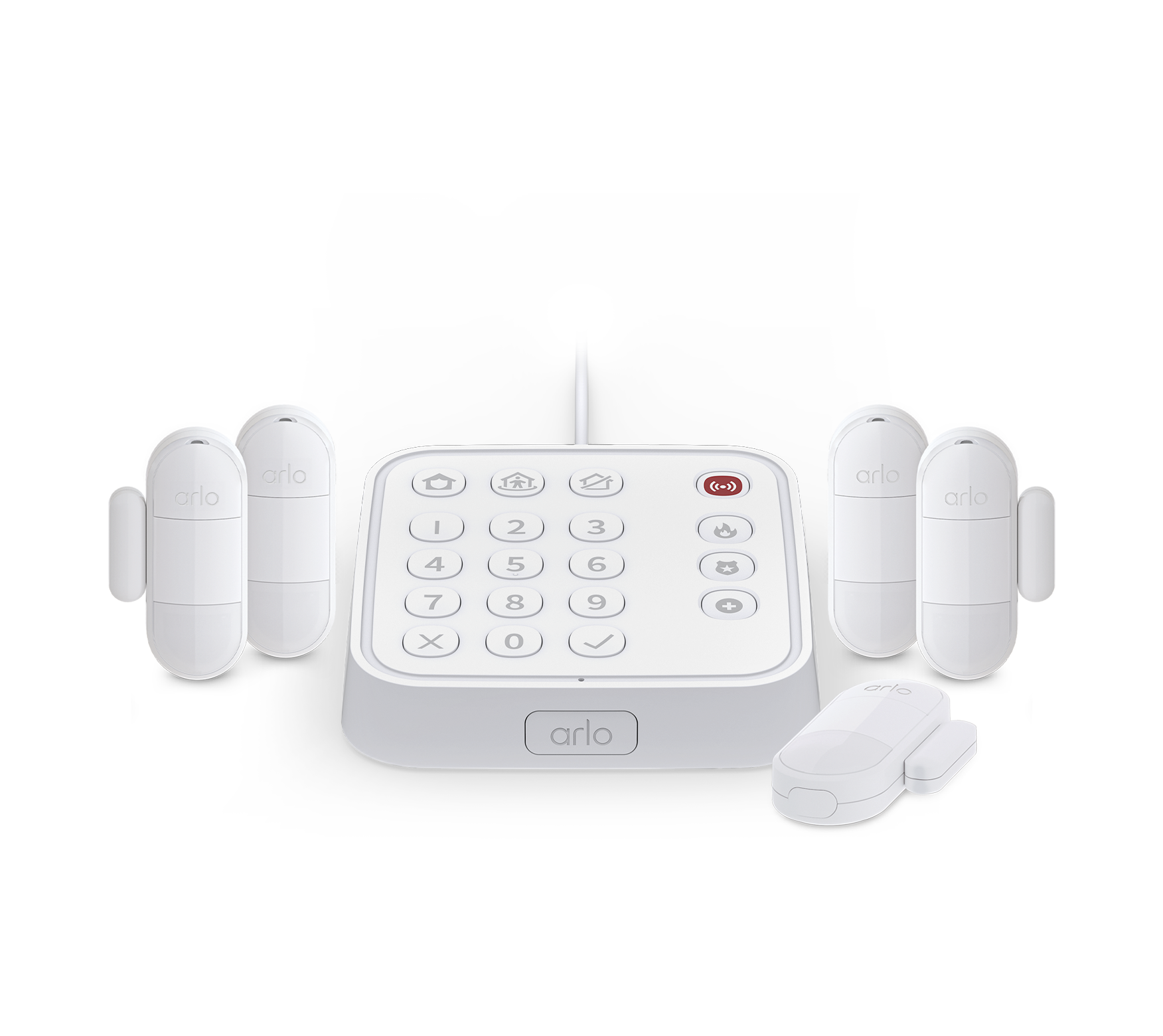 Arlo Home Security System with 5 Arlo All In One Sensors